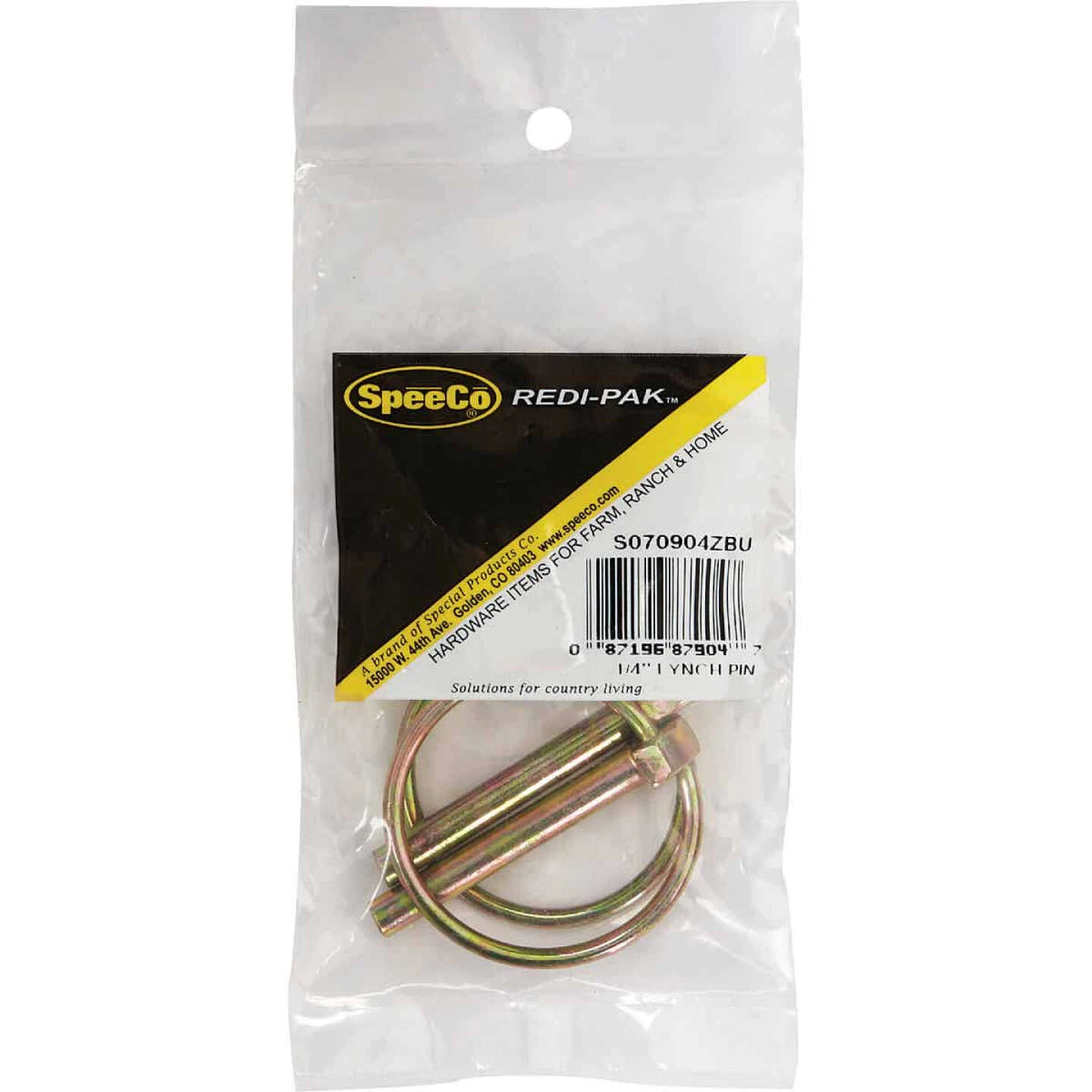 Speeco 1/4 In. X 1-1/4 In. X 1-3/4 In. Lynch Pin 2 Speeco 1/4 In. X 1-1/4 In. X 1-3/4 In. Lynch Pin - Image 2