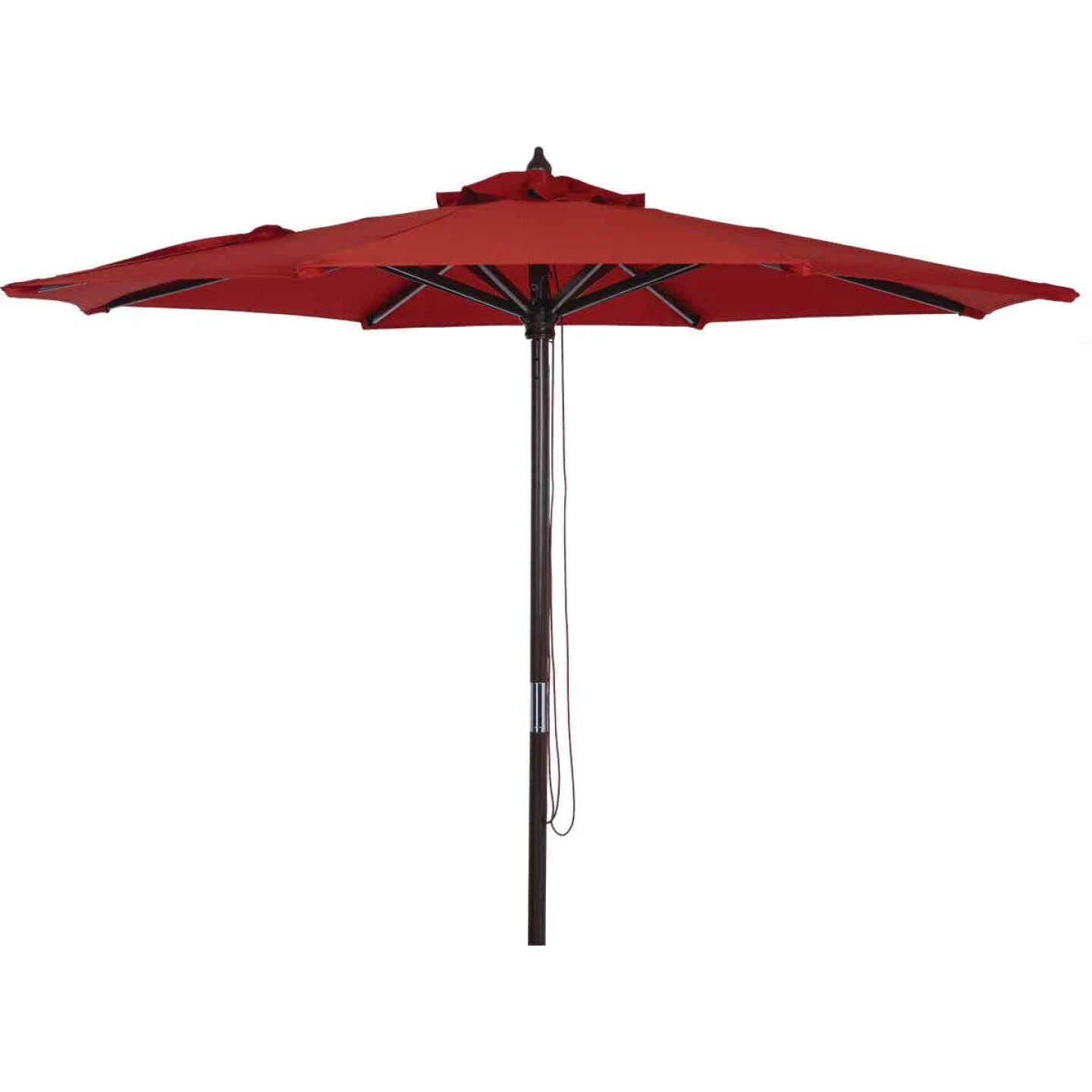 Outdoor Expressions 9 Ft. Pulley Crimson Red Market Patio Umbrella With Chrome Plated Hardware 1 Outdoor Expressions 9 Ft. Pulley Crimson Red Market Patio Umbrella With Chrome Plated Hardware
