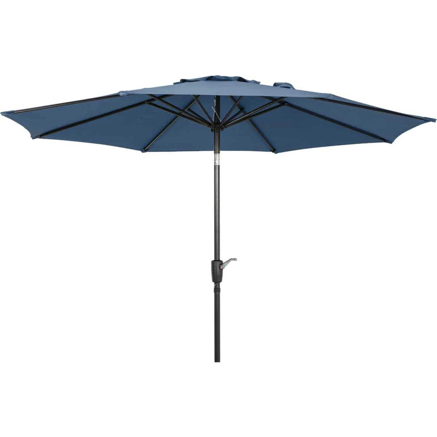 Outdoor Expressions 9 Ft. Aluminum Tilt/Crank Heather Blue Patio Umbrella 1 Outdoor Expressions 9 Ft. Aluminum Tilt/Crank Heather Blue Patio Umbrella
