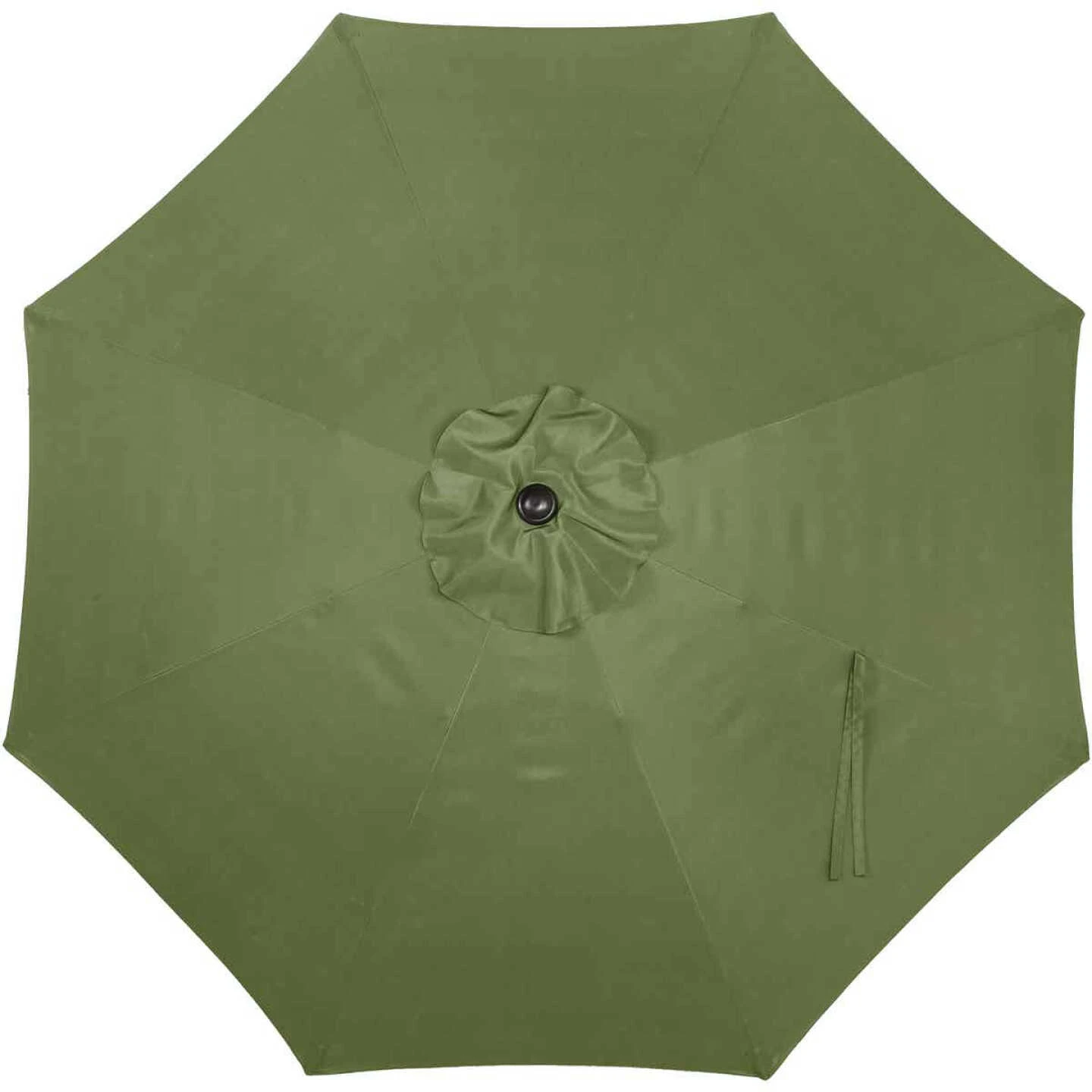 Outdoor Expressions 9 Ft. Aluminum Tilt/Crank Heather Green Patio Umbrella 4 Outdoor Expressions 9 Ft. Aluminum Tilt/Crank Heather Green Patio Umbrella - Image 4