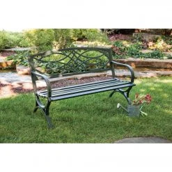 Outdoor Expressions 50.5 In. L. Green Finished Steel Scroll Bench 8 Outdoor Expressions 50.5 In. L. Green Finished Steel Scroll Bench -Outdoor Expressions Sales Shop ItemImage 801575 q5x99d 7zyaq8 7ek6bk