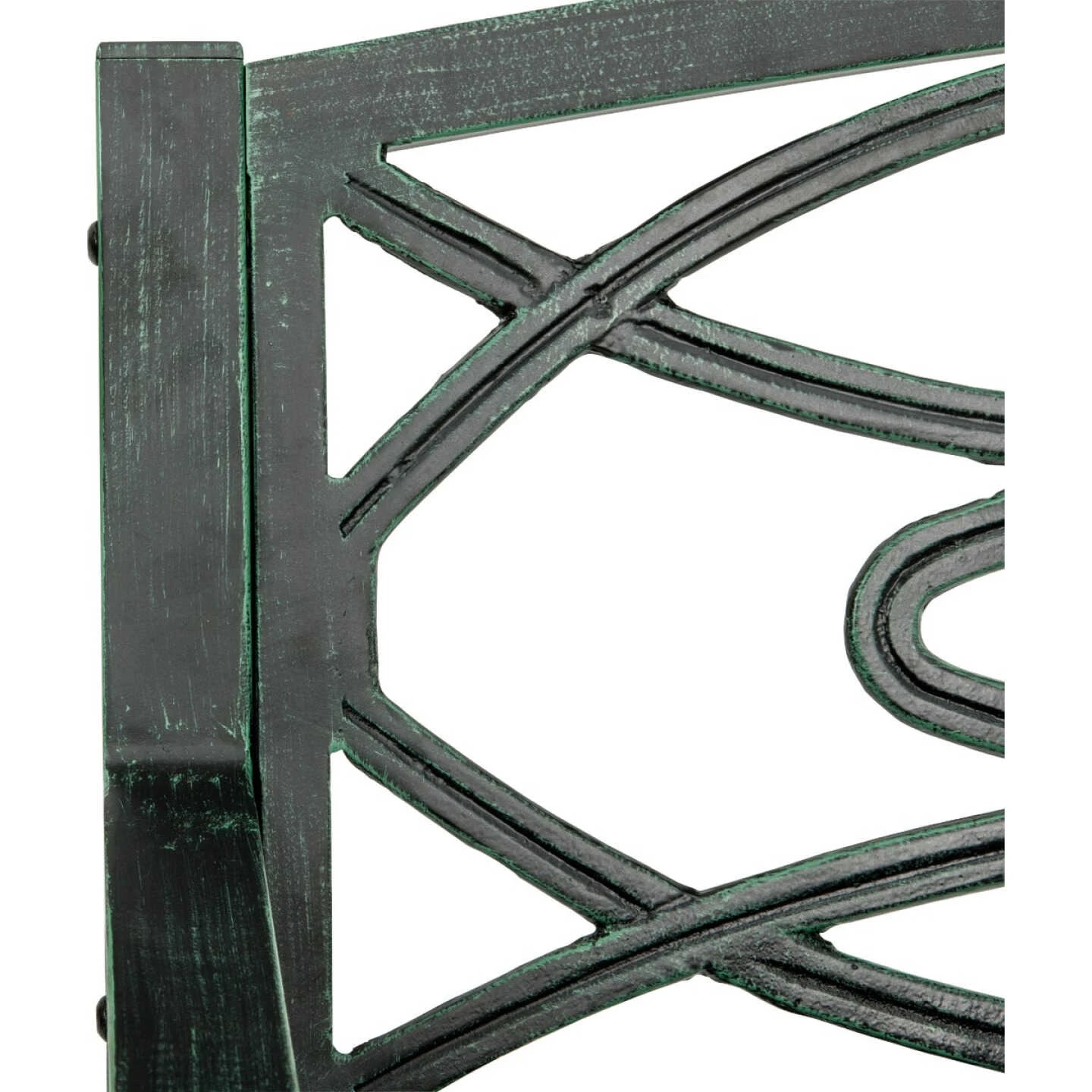 Outdoor Expressions 50.5 In. L. Green Finished Steel Scroll Bench 6 Outdoor Expressions 50.5 In. L. Green Finished Steel Scroll Bench - Image 6