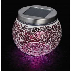 Outdoor Expressions 3.5 In. H. X 3.5 In. Dia. Green, Red, Or Purple Crackled Glass Tabletop Solar Patio Light 7 Outdoor Expressions 3.5 In. H. X 3.5 In. Dia. Green, Red, Or Purple Crackled Glass Tabletop Solar Patio Light -Outdoor Expressions Sales Shop ItemImage 802003 q5xas3 6ocevs 8u3b6l