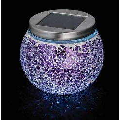 Outdoor Expressions 3.5 In. H. X 3.5 In. Dia. Green, Red, Or Purple Crackled Glass Tabletop Solar Patio Light 9 Outdoor Expressions 3.5 In. H. X 3.5 In. Dia. Green, Red, Or Purple Crackled Glass Tabletop Solar Patio Light -Outdoor Expressions Sales Shop ItemImage 802003 q5xas5 36qle0 194k2e