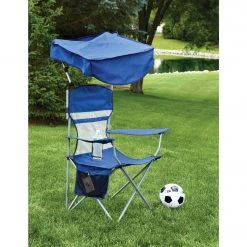 Outdoor Expressions Blue Polyester Omni-Directional Canopy Camp Chair -Outdoor Expressions Sales Shop ItemImage 809859 4qbvtwtgp32zvc74mwcgg5qm