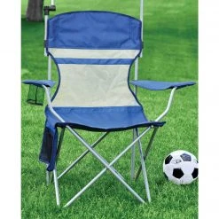 Outdoor Expressions Blue Polyester Omni-Directional Canopy Camp Chair -Outdoor Expressions Sales Shop ItemImage 809859 6p8r6rv76btthff428fxcg