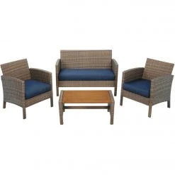 Outdoor Expressions Verona 4-Piece Chat Set