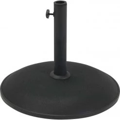 Outdoor Expressions 17 In. Round Black Concrete Umbrella Base