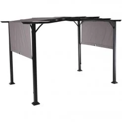Outdoor Expressions 8.8 Ft. W. X 7.5 Ft. H. X 11.5 Ft. L. Black Steel Pergola 9 Outdoor Expressions 8.8 Ft. W. X 7.5 Ft. H. X 11.5 Ft. L. Black Steel Pergola -Outdoor Expressions Sales Shop ItemImage 831366 cgq5jc3969m44q7bps9fhb
