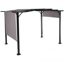 Outdoor Expressions 8.8 Ft. W. X 7.5 Ft. H. X 11.5 Ft. L. Black Steel Pergola 10 Outdoor Expressions 8.8 Ft. W. X 7.5 Ft. H. X 11.5 Ft. L. Black Steel Pergola -Outdoor Expressions Sales Shop ItemImage 831366 gsts7z3kh8mb23b8jcw8tb7