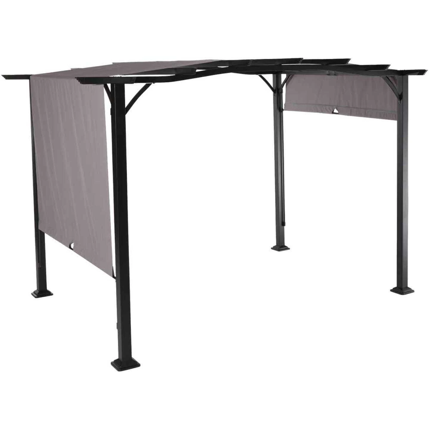 Outdoor Expressions 8.8 Ft. W. X 7.5 Ft. H. X 11.5 Ft. L. Black Steel Pergola 5 Outdoor Expressions 8.8 Ft. W. X 7.5 Ft. H. X 11.5 Ft. L. Black Steel Pergola - Image 5