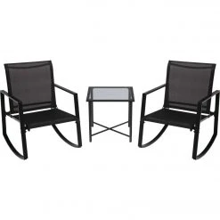 Outdoor Expressions Huntington Sling Chat Set (3-Piece)
