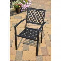 Outdoor Expressions 5-Piece Black Slat Dining Set -Outdoor Expressions Sales Shop ItemImage 843438 hg9pgrtbwcrpxtczn5wmr5v4