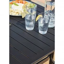 Outdoor Expressions 5-Piece Black Slat Dining Set -Outdoor Expressions Sales Shop ItemImage 843438 m5jbmtjght7hcbrh8fk9453h