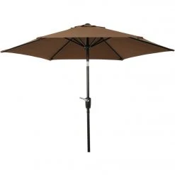 Outdoor Expressions 7.5 Ft. Aluminum Tilt/Crank Brown Patio Umbrella -Outdoor Expressions Sales Shop ItemImage 846988 q5xdnt bsaqfk 8x701 1