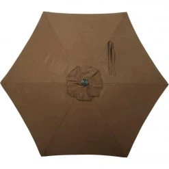 Outdoor Expressions 7.5 Ft. Aluminum Tilt/Crank Brown Patio Umbrella -Outdoor Expressions Sales Shop ItemImage 846988 q5xdnu cwmkmw 1gcp3o
